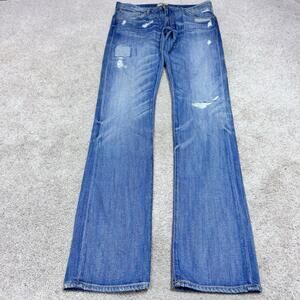 Prps Heirloom Jeans Distressed Blue Straight Leg Pockets Women’s Size 28